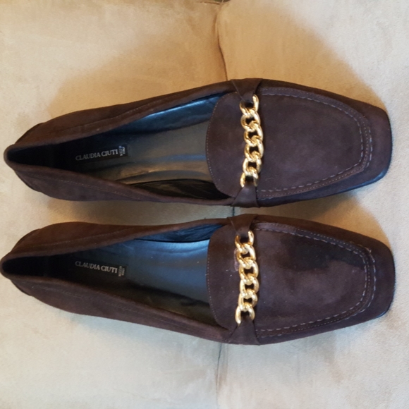 Claudia Ciuti Suede Loafers - Picture 1 of 8